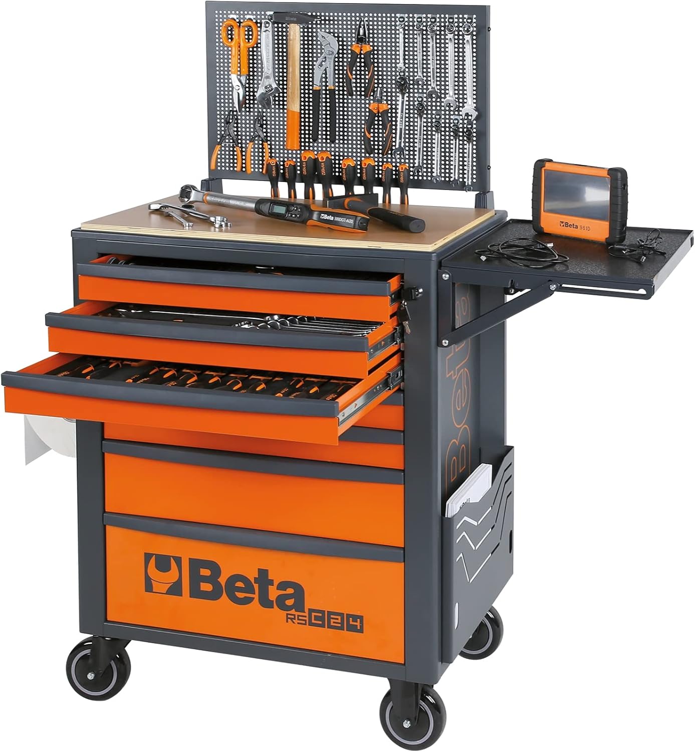 71TRxsfsFL._AC_SL1500_-1.jpg Tool Trolley with 7 Drawers and Tool Set - Image 1