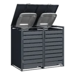 Wheelie Bin Storage Housing, Black - Image 6
