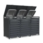 Wheelie Bin Storage Housing, Black - Image 7