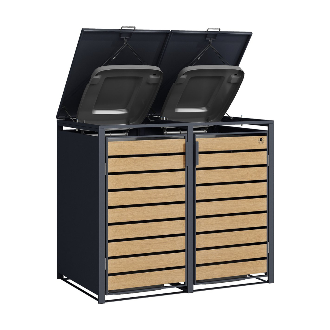 Ontwerp-zonder-titel-12.png Wheelie Bin Storage Housing, Black - Image 1